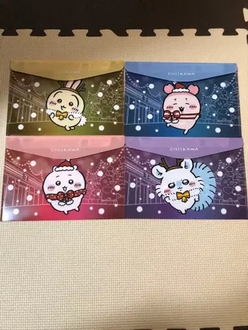 치이카와 (먼작귀) 세븐일레븐 플랫 케이스 4개 세트