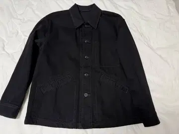 Uniqlo U 오버 사이즈 컬러 데님 자켓 블랙 L