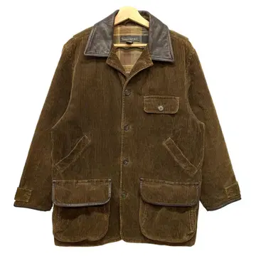 90s BANANA REPUBLIC 옷깃 가죽 코듀로이 자켓