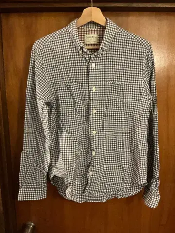 피플 트리 CRAFT 오가닉 코튼 체크 무늬 셔츠 L