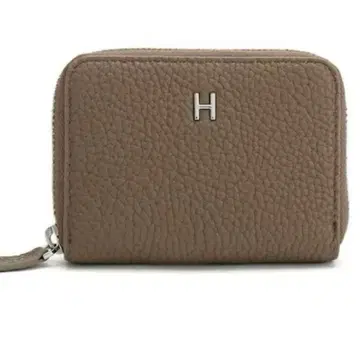 H 로고 미니 지갑 천연 가죽 에토프 코인 케이스 카드 홀더