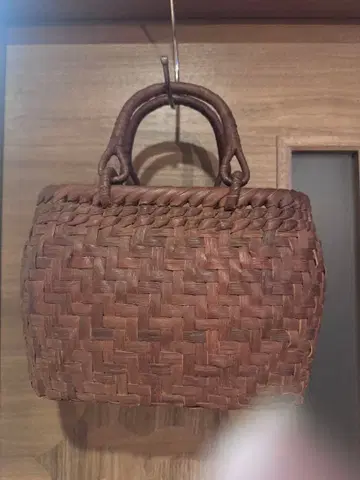 천연 소재 산포도 일본산 바스켓백