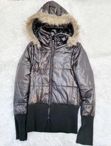 archive Y2K 헤이세이 갸루 퍼 자켓 블랙