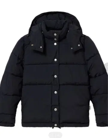 A.P.C. 다운 자켓 남녀 매트 블랙 후드 택 포함 거의 미사용 새상품