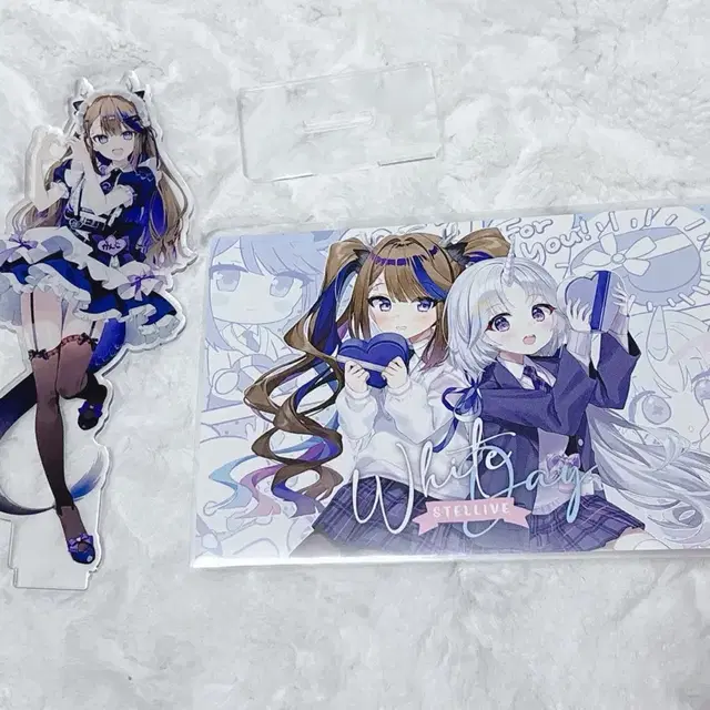 스텔라이브 화이트데이 엽서 + 칸나 비공식 아크릴 스탠드