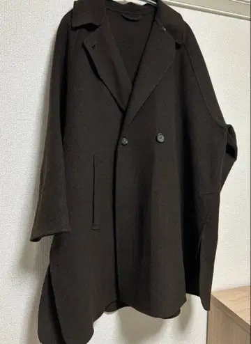 새상품급/리버 판초 코트/브라운