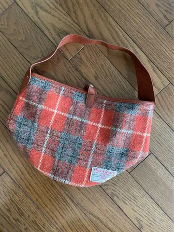 [ 새상품급 ] coen x 해리스 트위드 체크 무늬 토트백