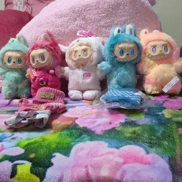 러브부 블루 봉제 인형 의류 포함