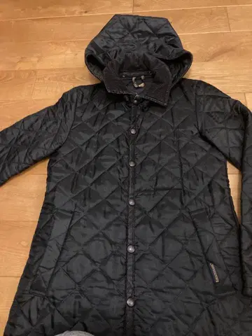 Lavenham 블랙 퀼팅 자켓