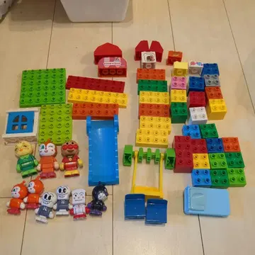 호빵맨 블록 라보 호빵맨 타운 버킷 상자 없음