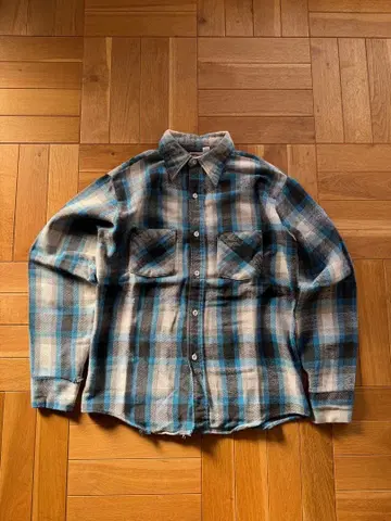 [ 70s ] Bic Mac 플란넬 셔츠 섀도우 옴브레