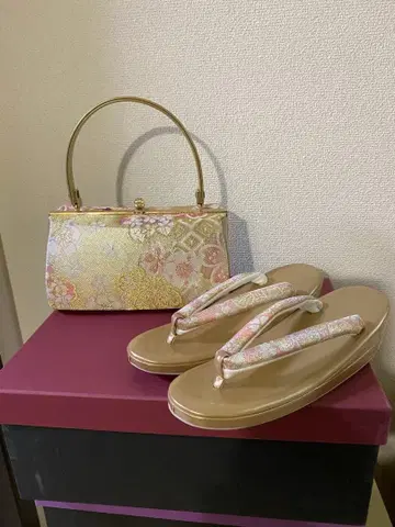 미사용 후리소데 호몬기 조리 백 세트 프리 사이즈 오비지