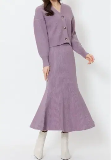 스윙글 가디건 스커트 셋업