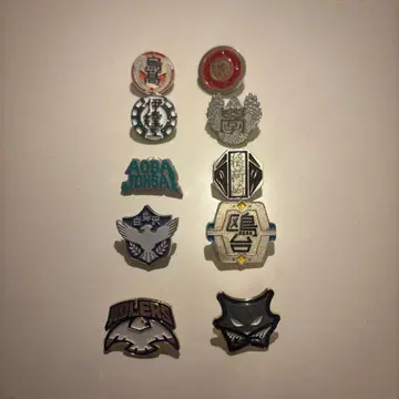 하이큐 학교 휘장 핀 배지 세트