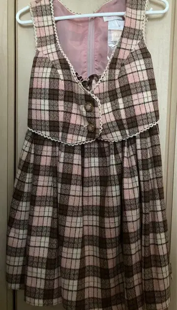 체크 무늬 원피스