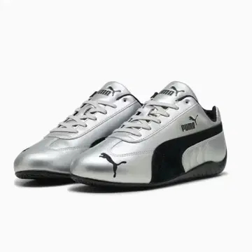 PUMA 스니커즈 스피도캣 메탈릭 ROSE 착용 모델 22.5cm