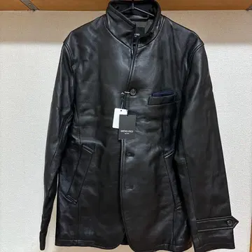 램 가죽 크롬 탄닌 가죽 블루종