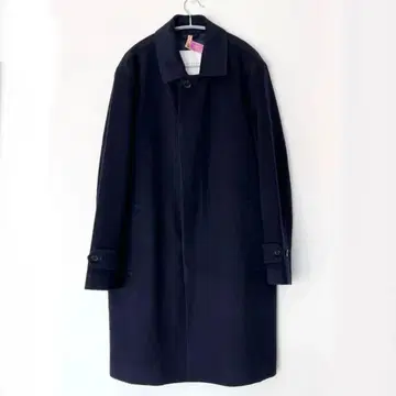 상태 좋음! 매킨토시 철학 울 코트 스탠 칼라 네이비 38