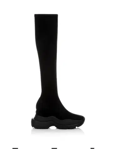 YELLO TOKYO BLACK MID SNEAKER LONG BOOTS