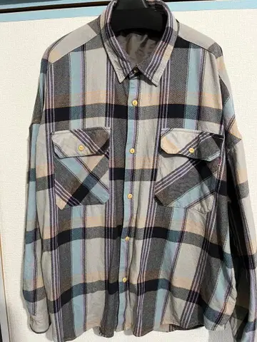 BIG MAC 체크 무늬 플란넬 셔츠 L