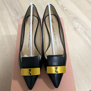 파비오 루스코니 FABIO RUSCONI 블랙 펌프스 35