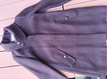 로리즈팜 초콜릿 브라운 스탠드 카라 롱 코트