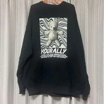 캔디 스트리퍼 YOUR ALLY SWEAT 원피스 블랙