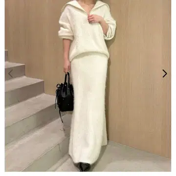 프레이 아이디 알파카 샤기 니트