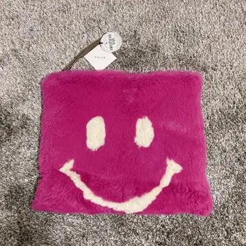 미사용 새상품 니코짱 퍼 클러치백 핑크 토끼 돈피