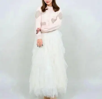 Darich 글리터 하트 모티브 가디건