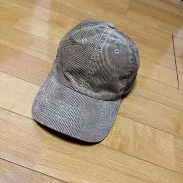 브라운 코듀로이 6패널 캡