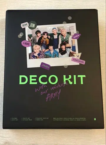 BTS DECO KIT 포토 카드 스티커 세트