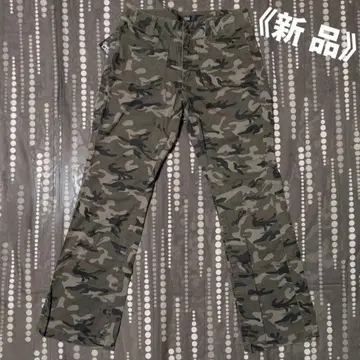 [ 미사용 ] SMILE LAND 카모 패턴 카모플라주 캐주얼 팬츠