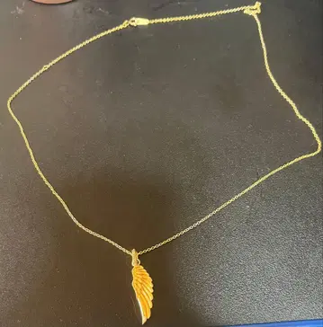 골드 날개 펜던트 목걸이 실버 925