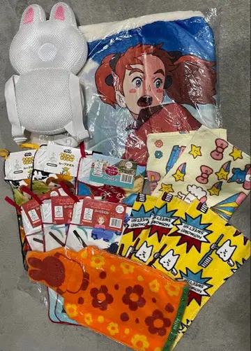 메리와 마녀의 꽃 담요 루프 타월 손수건 등 보호대 세트