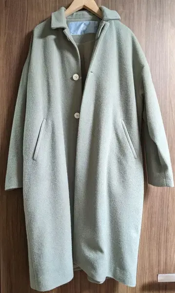 Dulcamara 울 코트 페퍼민트 색상 사이즈 0