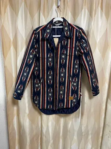 BURNOUT 네이티브 무늬 긴팔 셔츠 자켓