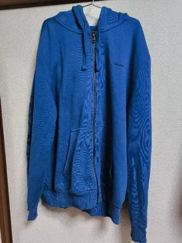 Calvin Klein 풀 집업 후드티 L 사이즈 파랑