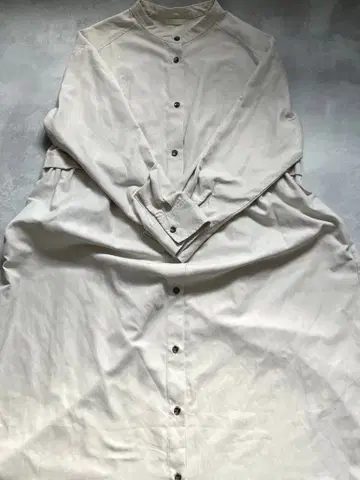 [새상품급] BEAMS HEART 라이트 그레이 롱 원피스 F