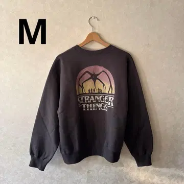 GU x 스트레인저 씽스 헤비 웨이트 맨투맨 풀오버 M 사이즈