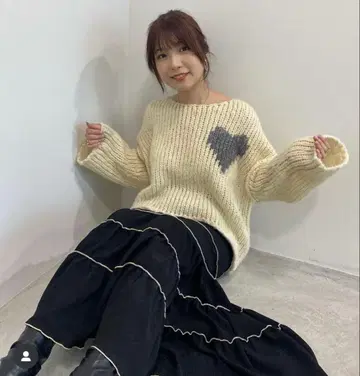 [ 시착만 한 상품 ] COCODEAL 인터샤 핸드 니트 화이트