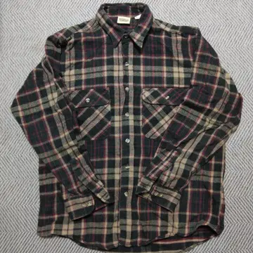 파이브 브라더 체크 무늬 플란넬 셔츠 L