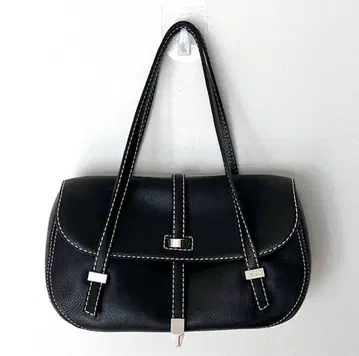 컨디션 최상! 긴자 카네마츠 블랙 가죽 핸드백/스티치