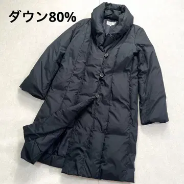 PECA 블랙 롱 다운 자켓