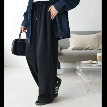 디스코드 블랙 드레이프감 이지 팬츠 M 사이즈