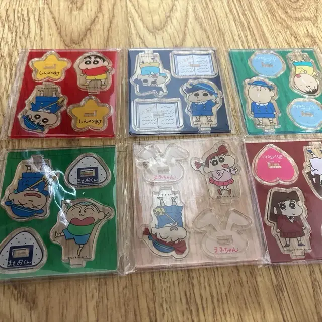 짱구 친구들 아크릴 스탠드 디오라마 6종