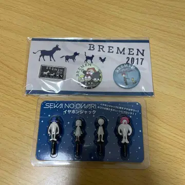 sekainoowari 이어폰 잭 세트 핀즈 캔뱃지