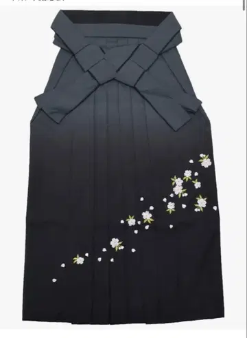하카마 졸업식 블랙  자수 M(91cm)
