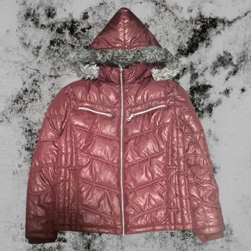 다운 자켓 짧은 기장 광택 Y2K 00s opium 헤이세이 시크 스타일