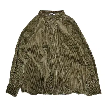 MANON 마농 코듀로이 스탠드 카라 자켓 셔츠 일본제